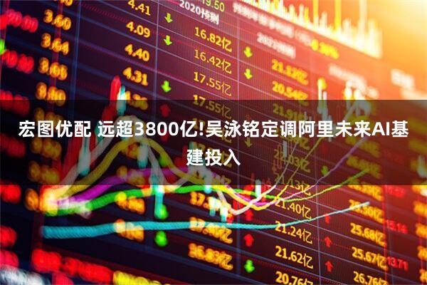 宏图优配 远超3800亿!吴泳铭定调阿里未来AI基建投入